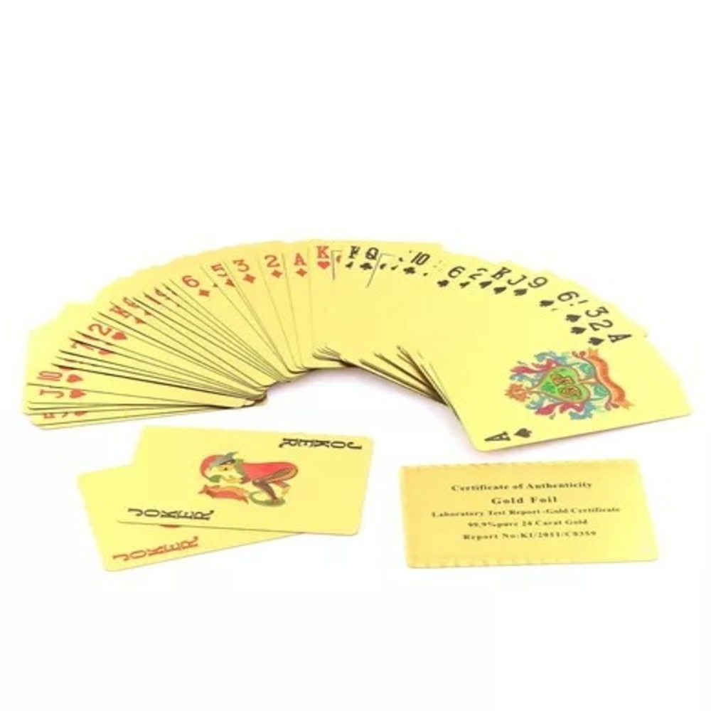 Miniatura 3 de Baraja De Naipes / Cartas Doradas Poker